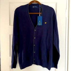 Men’s Jack Nicklaus Cardigan Golden Bear Logo Sweater